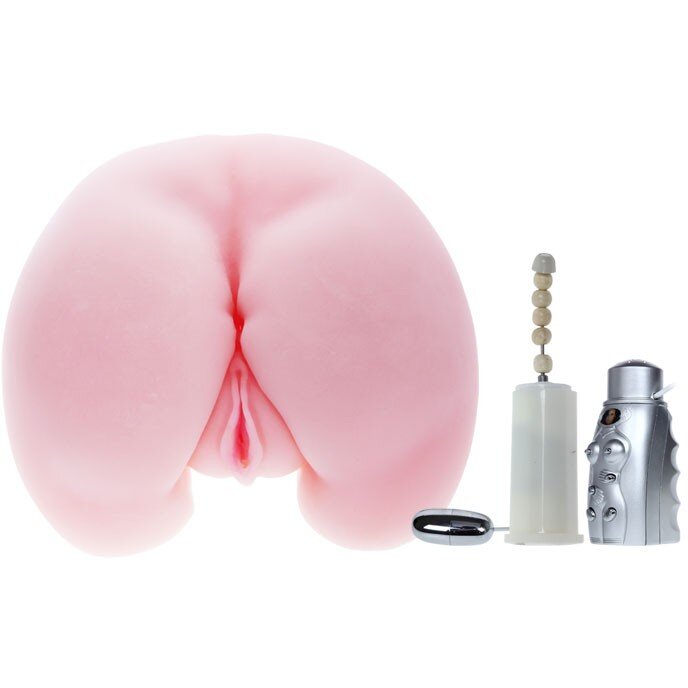 Baile Masturbator Vagin si Anus 2 Viteze Vibratii 2 Viteze Rotatii TPR Natural 3.1 kg
