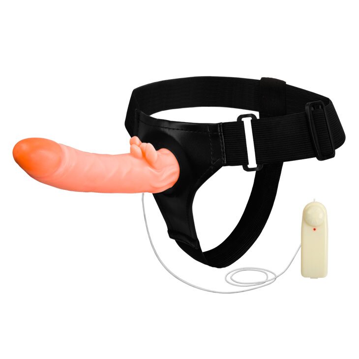 Baile Strap-on Passionate Harness Multispeed PVC Natural 18 cm