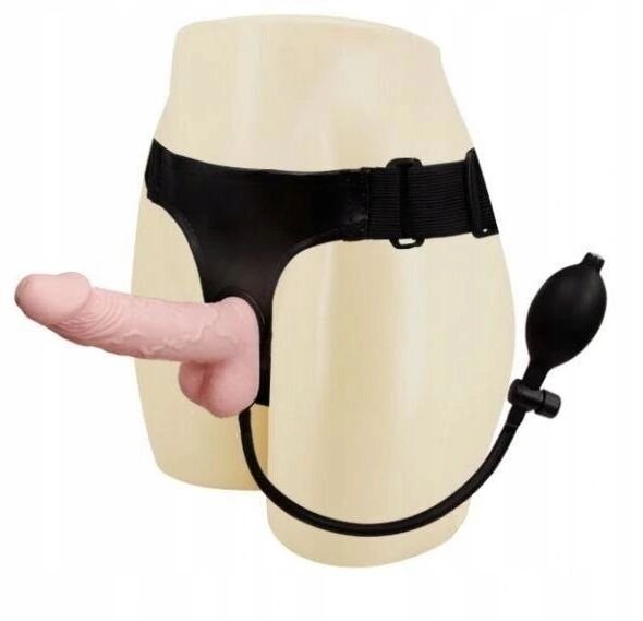 Baile Strap On Ultra Harness Gonflabil Natural 18 cm