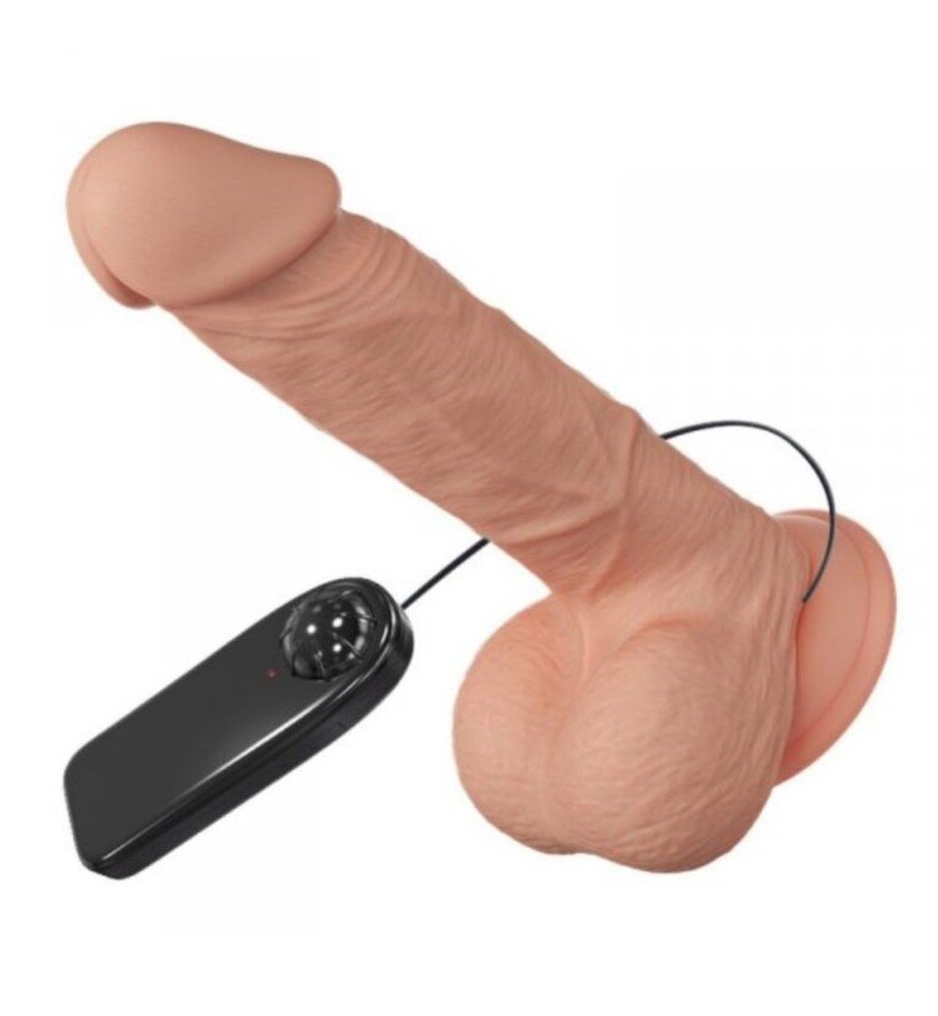 Baile Vibrator Beautiful Bahamut Multispeed Glide&Slide LifeLike Skin Natural 21.8 cm
