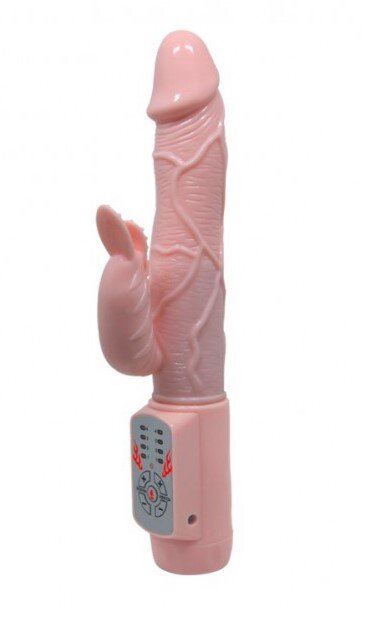 Baile Vibrator Dragon 4 Moduri Vibratii 4 Moduri Rotatii TPR USB Natural 23 cm