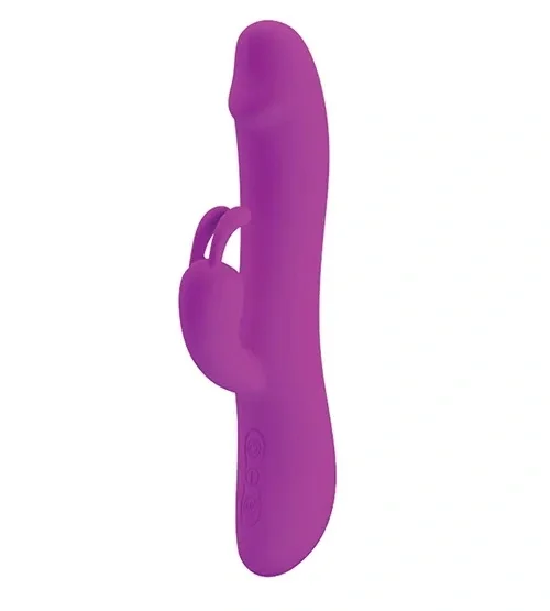 Baile Vibrator Iepuras Natural Motion 7 Moduri Vibratii 7 Moduri Thrusting Silicon USB Mov 20 cm