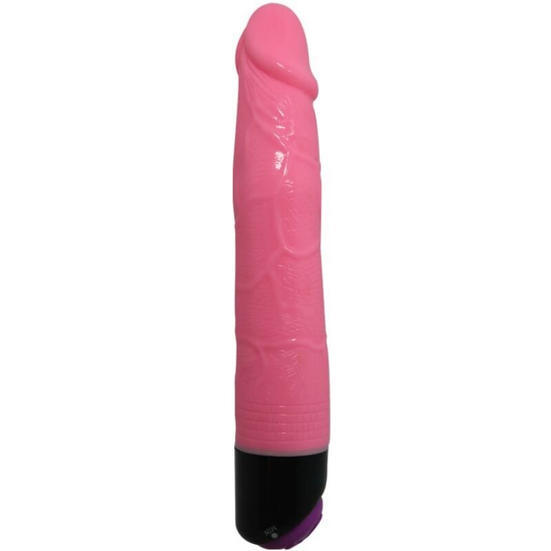 Baile Vibrator Realist Multispeed Colorful Sex TPR Roz 23.3 cm