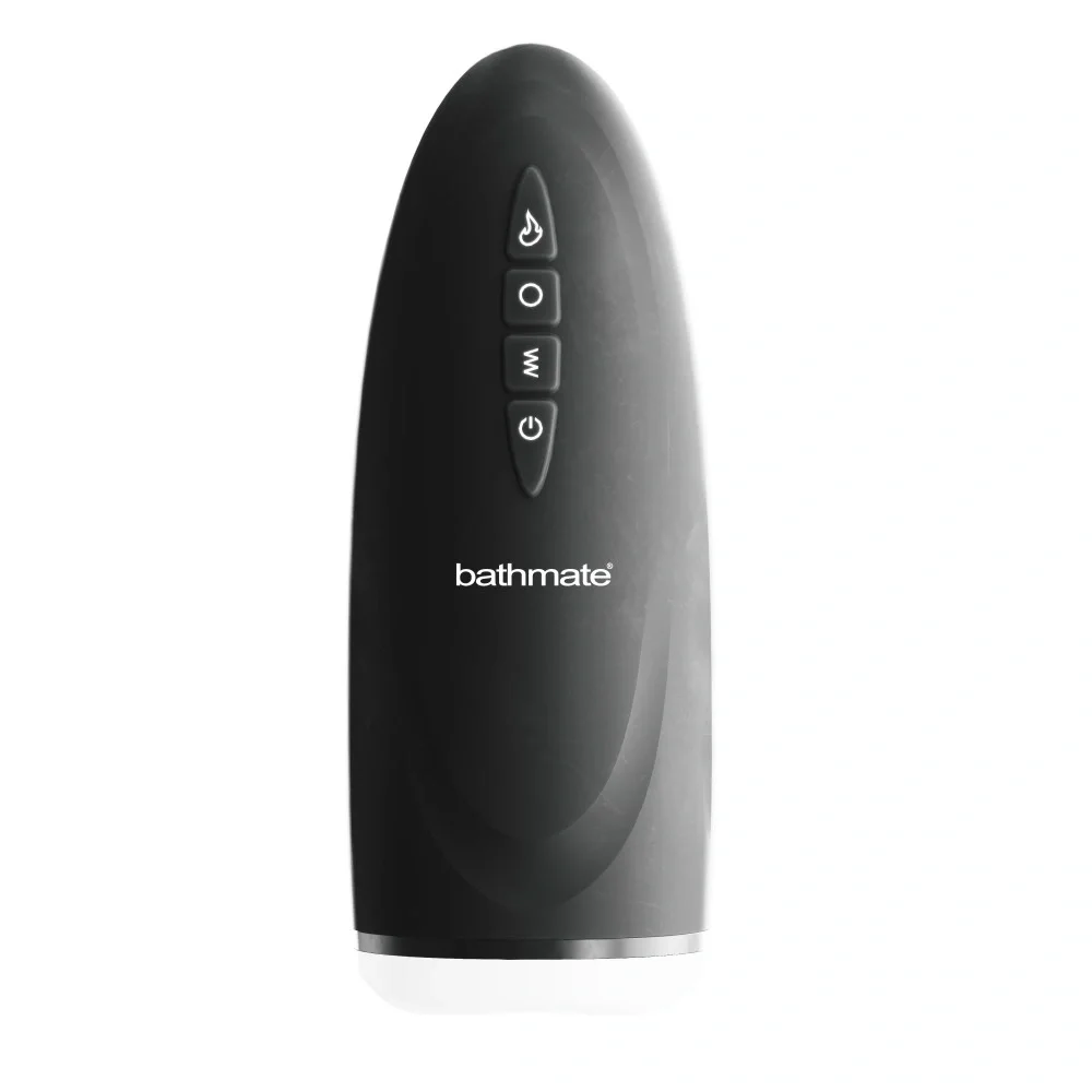 BATHMATE Masturbator Edge Pro 3 Moduri Vibratii 7 Moduri Rotatii Functie Incalzire USB Negru