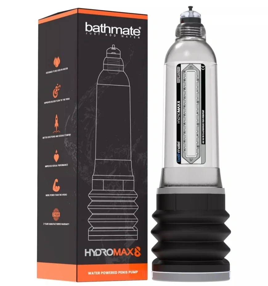 BATHMATE Pompa Marire Penis HYDROMAX8 Transparent