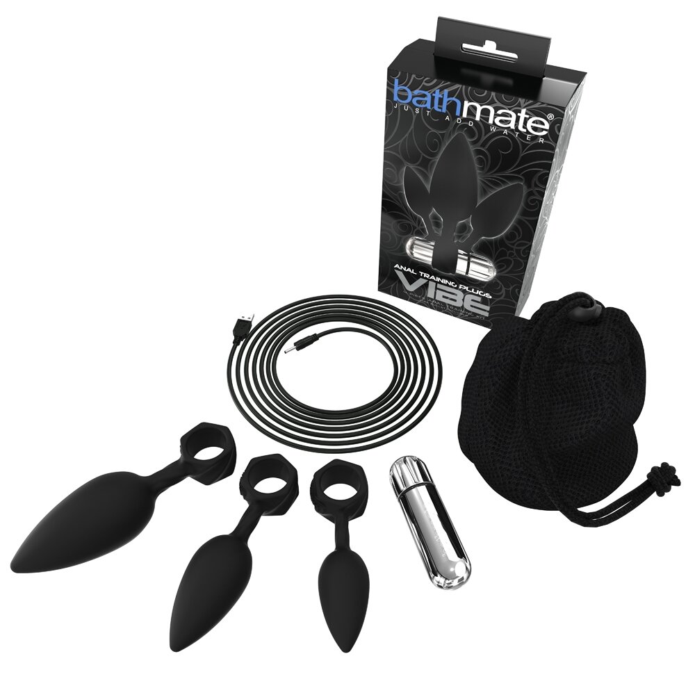 BATHMATE Set Anal Training Vibe 3 Plugs 10 Moduri Vibratii