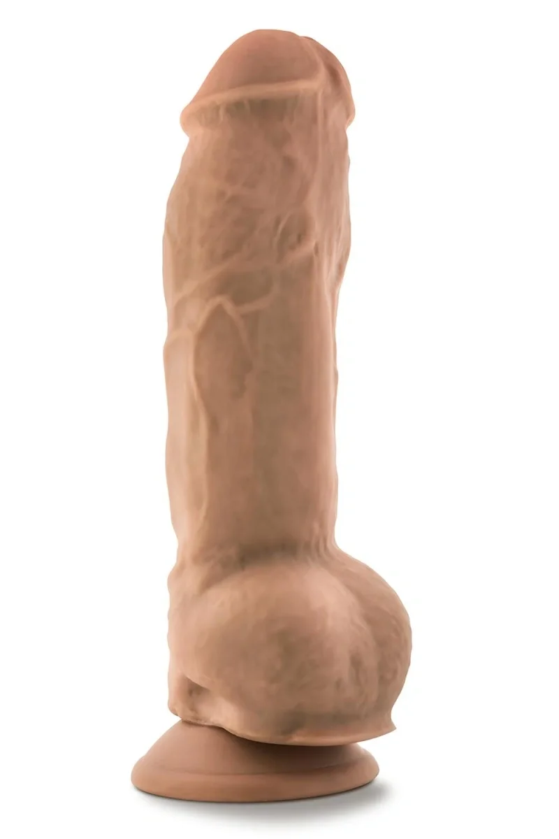 Blush NOVELTIES Dildo Big Boy Au Naturel Sensa Feel TPE Dubla Densitate Maro 26 cm