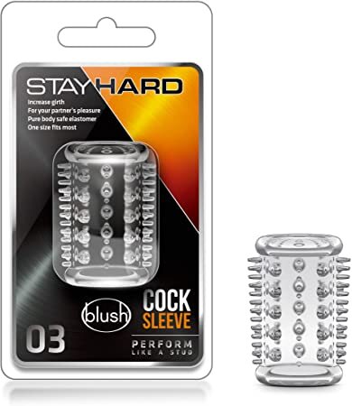 Blush NOVELTIES Manson Penis cu Striatii Stay Hard Transparent