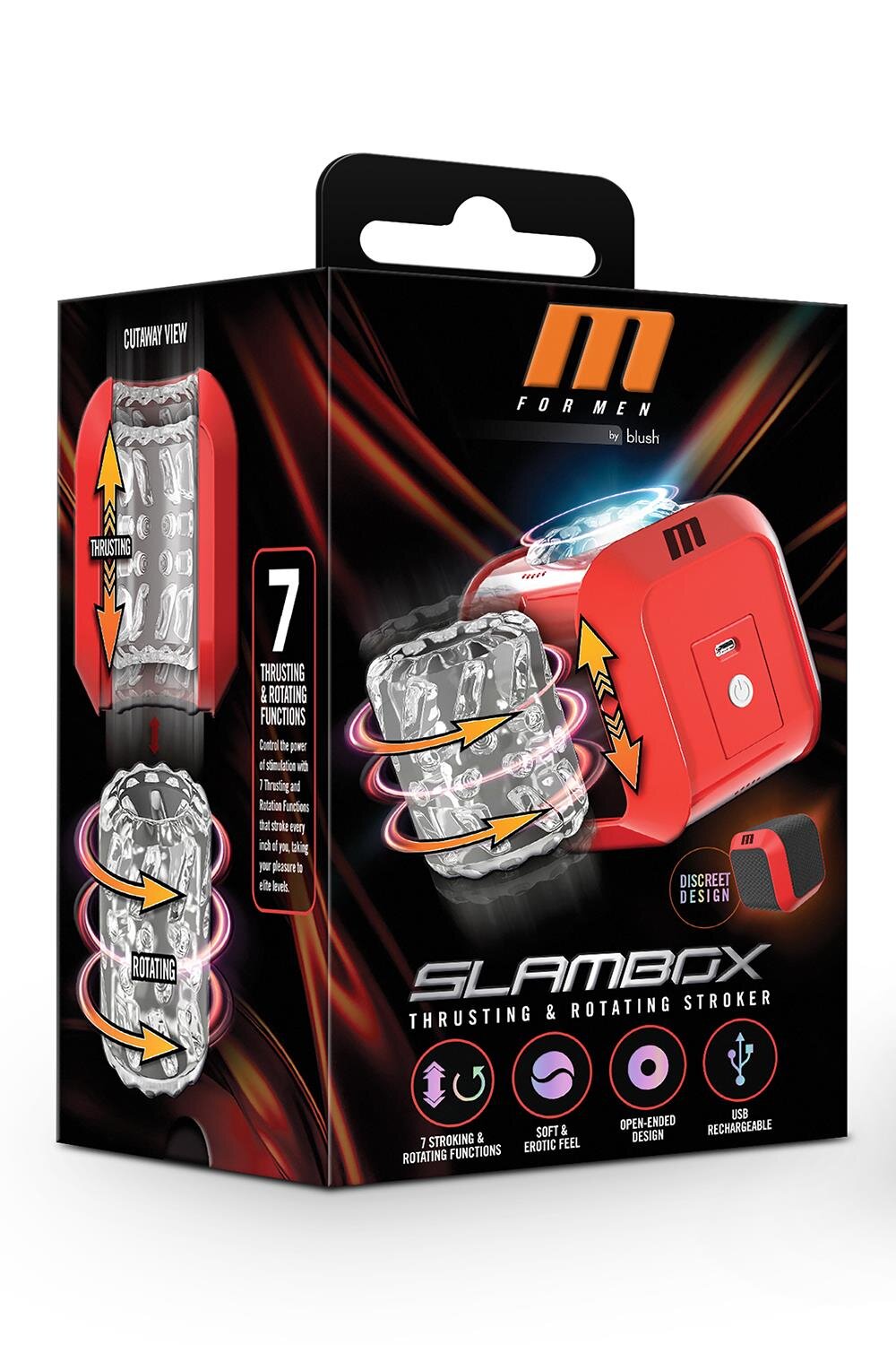 Blush NOVELTIES Masturbator Slambox 7 Moduri Impingere si Rotatii USB