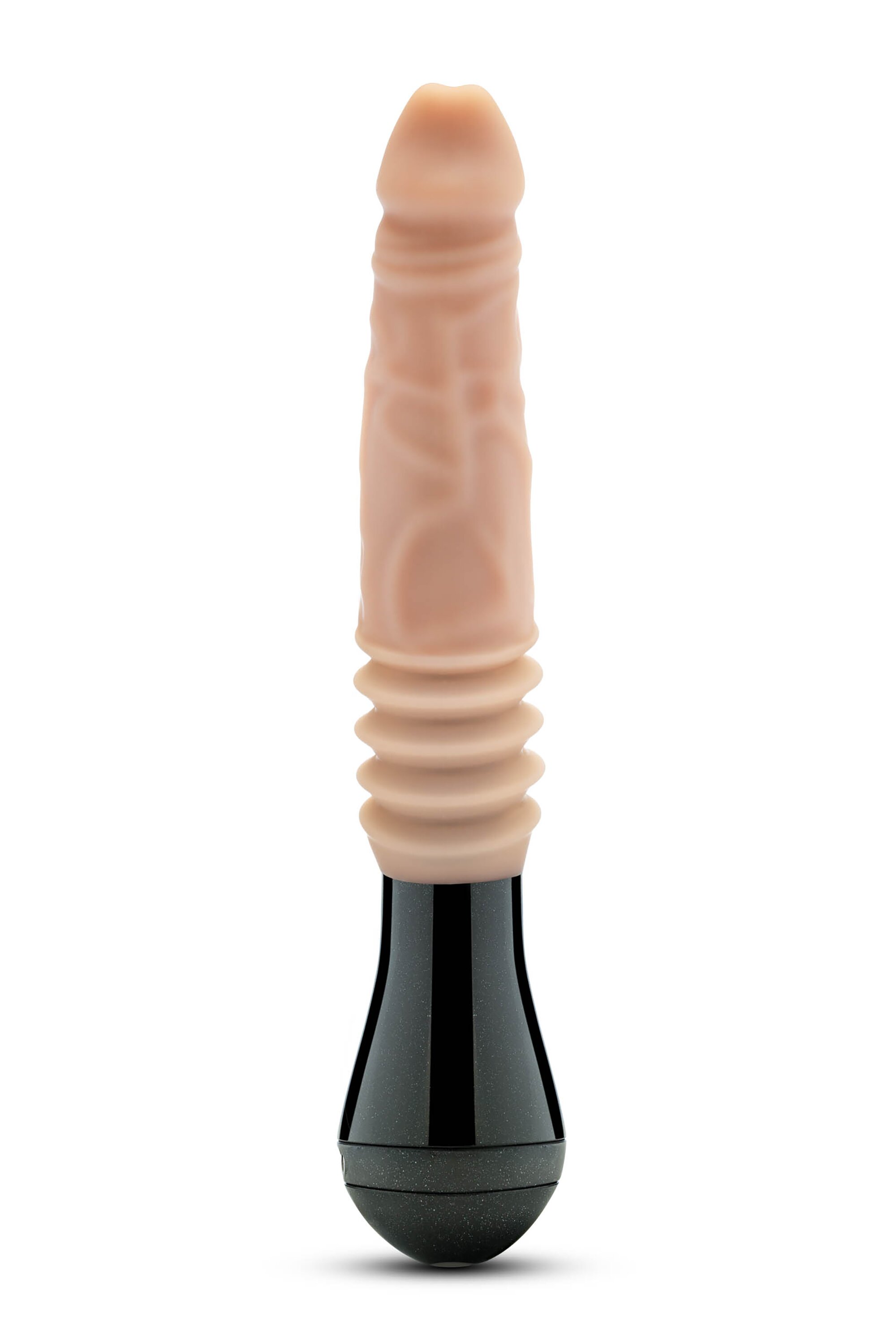 Blush NOVELTIES Vibrator Dr. Knight Thrusting Gyrating&Vibrating 3 Viteze Silicon USB Natural 26.6 cm