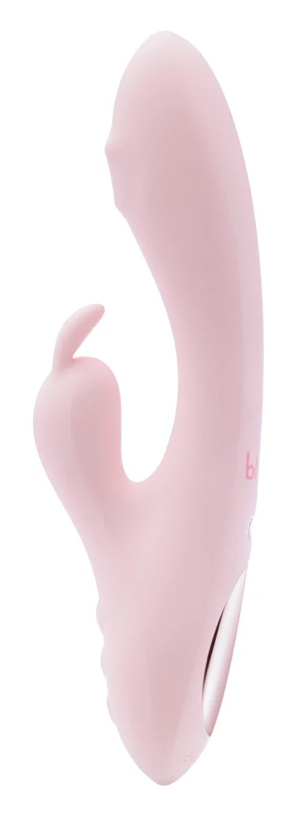 Blush NOVELTIES Vibrator Iepuras Fairy Flutter 10 Moduri Vibratii Silicon USB Roz 19 .7 cm