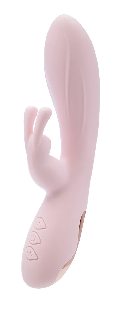 Blush NOVELTIES Vibrator Iepuras Morgan 10 Moduri Vibratii Silicon USB Roz 19.7 cm