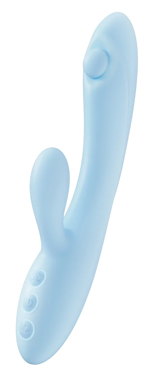 Blush NOVELTIES Vibrator Moondust Magic 10 Moduri Vibratii Silicon USB Albastru 21 cm