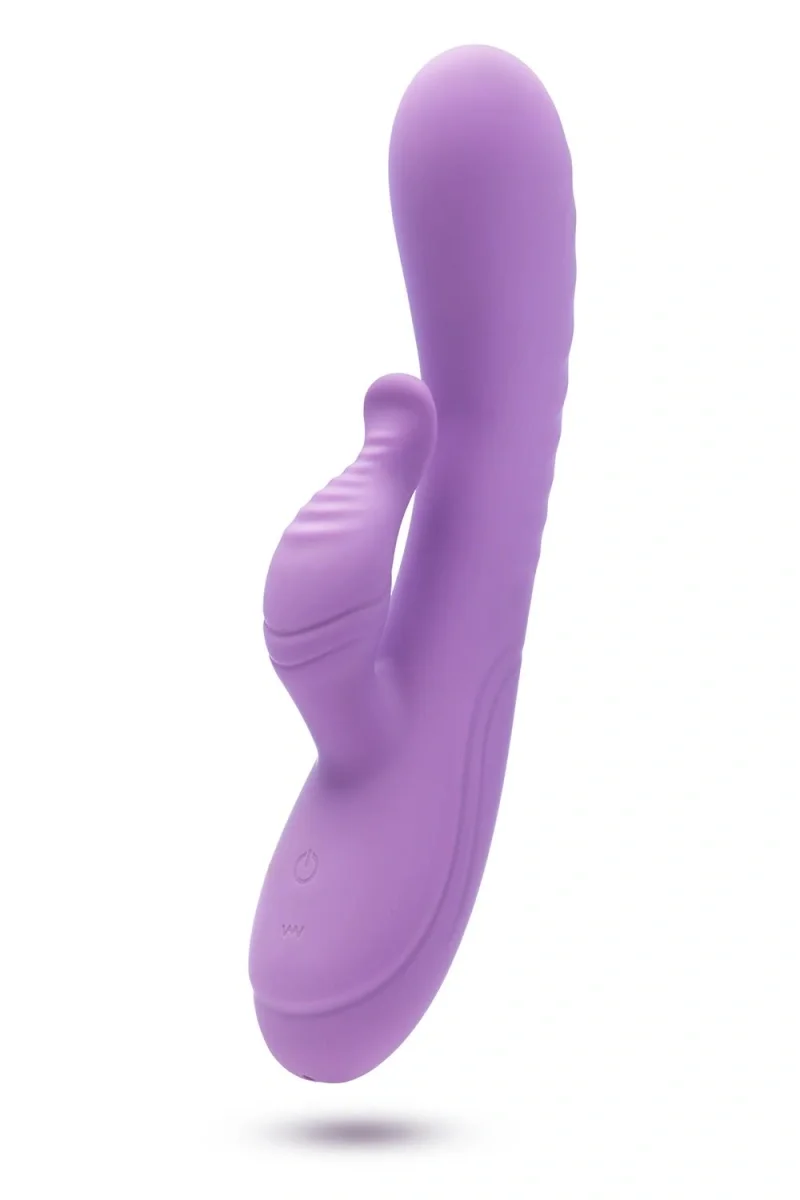 Blush NOVELTIES Vibrator Rabbit Evelyn 10 Moduri Vibratii Silicon Lichid Mov 20.3 cm