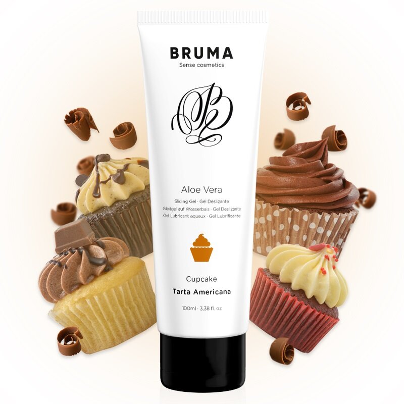 Bruma Lubrifiant pe Baza de Apa Aloe Vera Gel Aroma Prajitura 100 ml