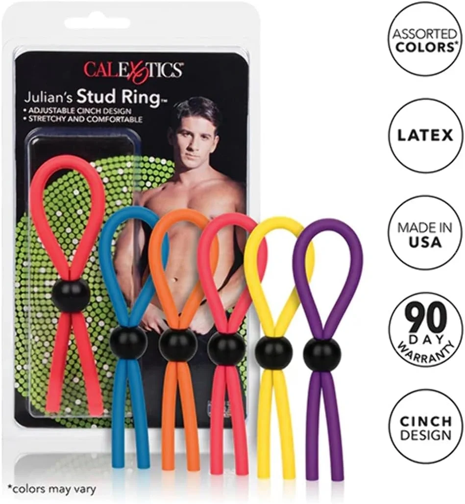California Exotics Inel Ajustabil pentru Penis Julian's Stud Silicon 12.7 cm