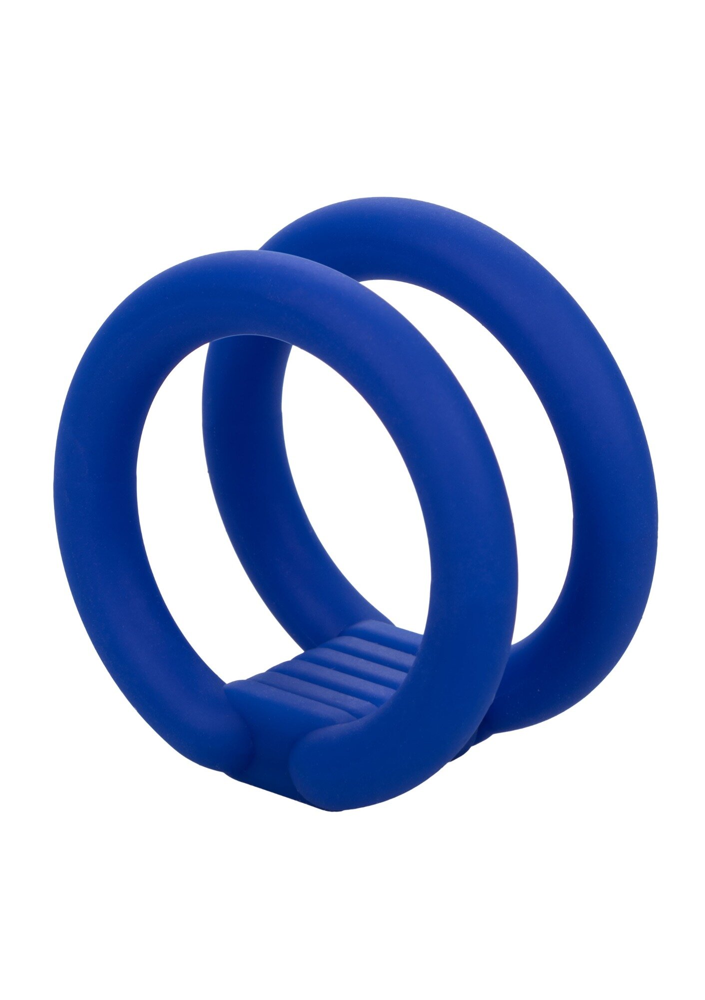 California Exotics Inel de Penis Admiral Dual Cock Cage Silicon Lichid Albastru