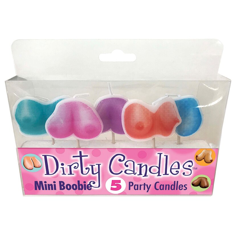 Candy Prints Set 5 Lumanari Dirty Candles Mini Boobie Mix Culori