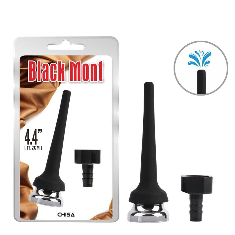 Chisa Novelties Cap de Dus Black Mont Flexibil Silicon Negru