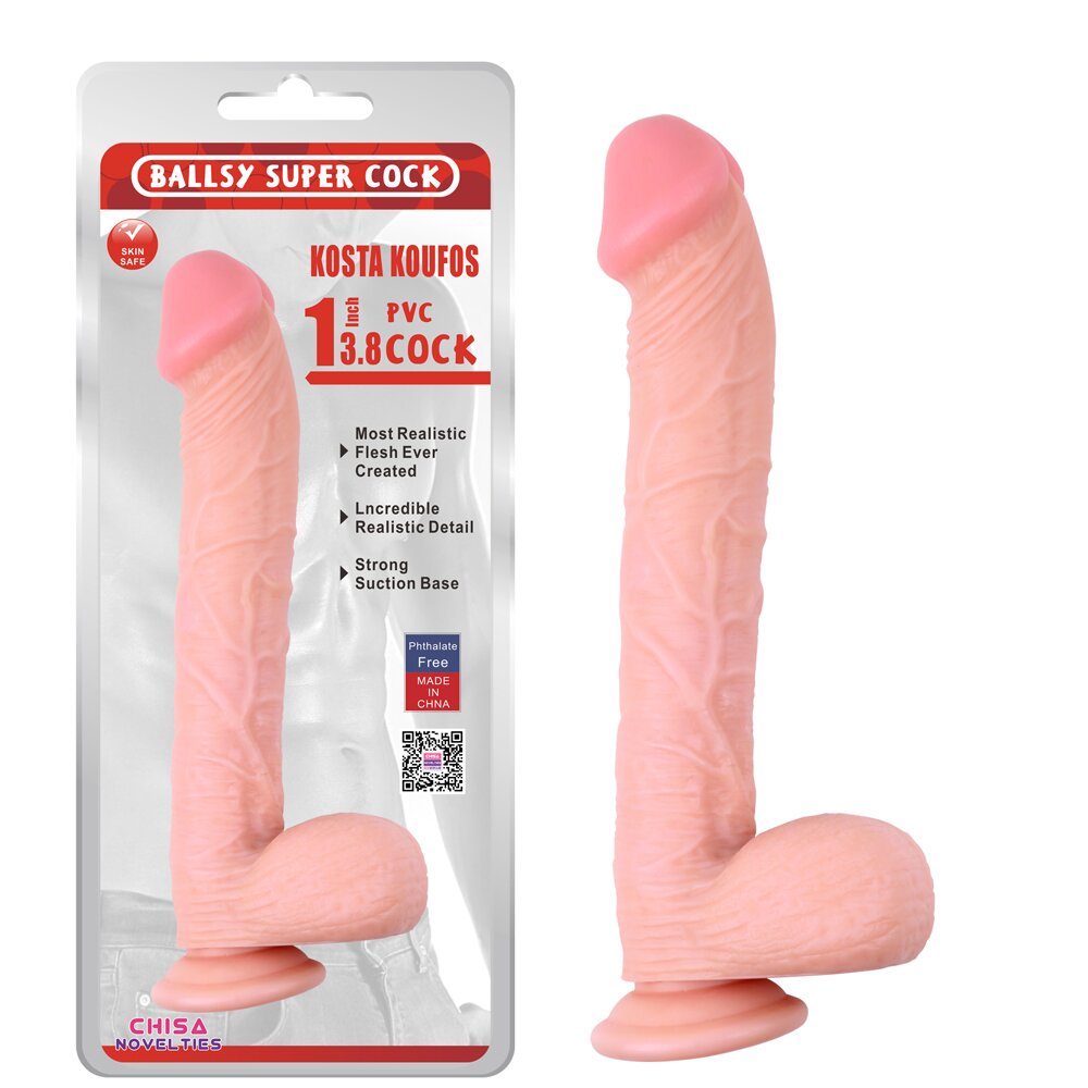 Chisa Novelties Dildo Realist Kosta Koufos PVC Natural 33 cm