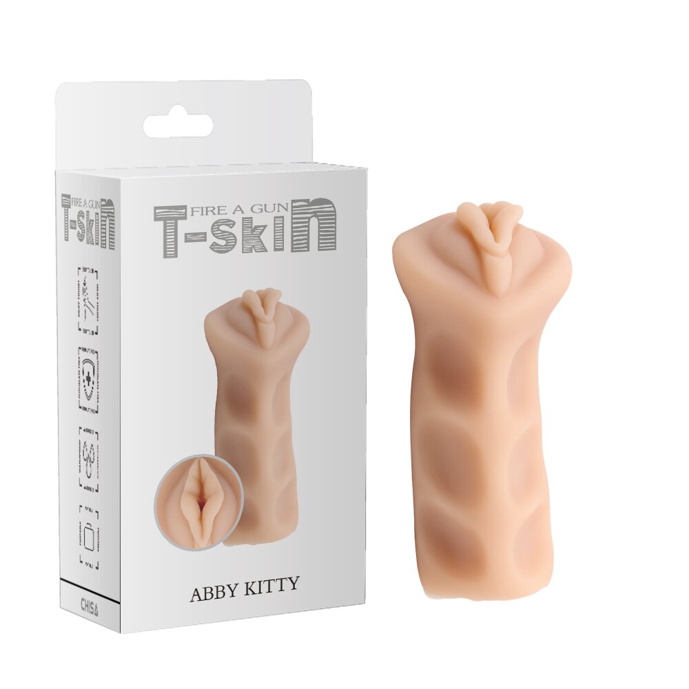 Chisa Novelties Masturbator Abby Kitty T-skin Natural 12.5 cm