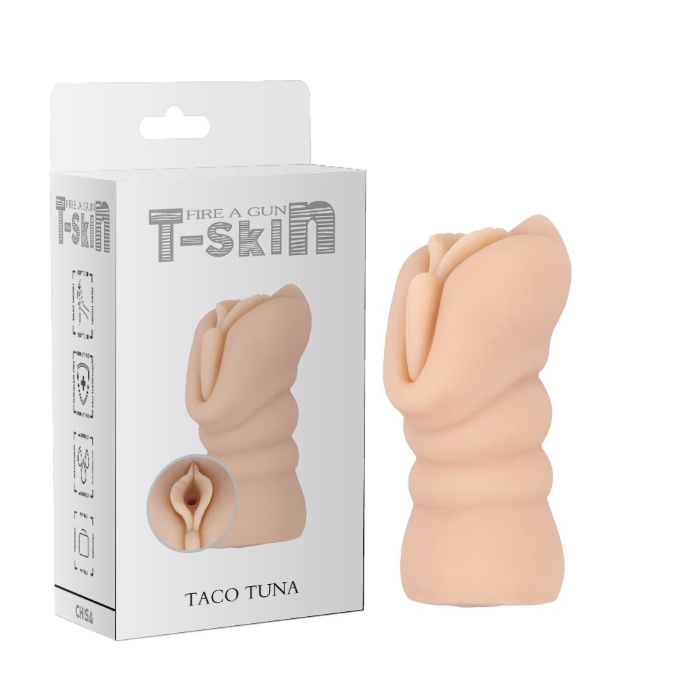 Chisa Novelties Masturbator Taco Tuna T-skin Natural 12.6 cm