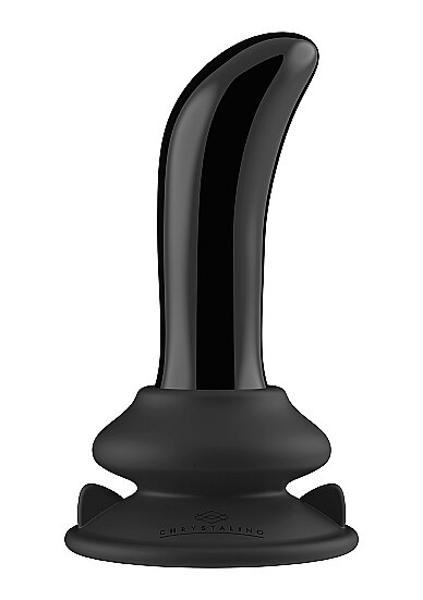 Chrystalino Vibrator din Sticla Prickly Remote Control Ventuza Silicon Detasabila 10 Moduri Vibratii USB 11 cm