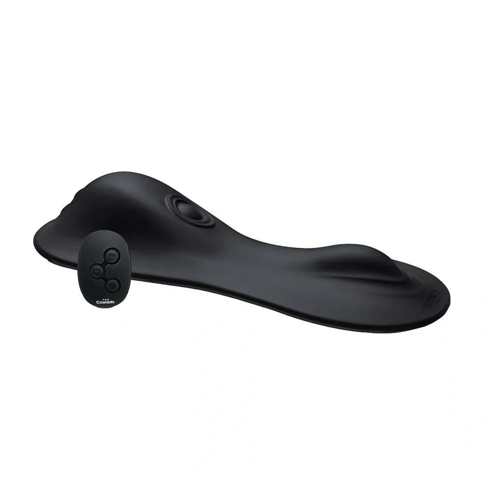 COWGIRL Masina de Sex The Rodeo Rumbler Remote Control 5 Moduri Vibratii 5 Moduri Tapare Silicon USB Negru