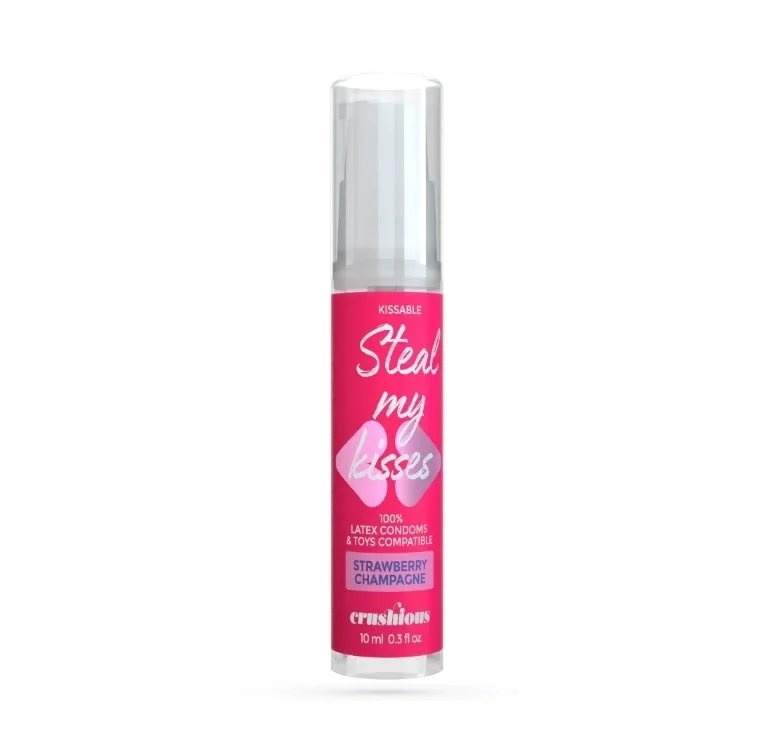 Crushious Lubrifiant Steal My Kisses Aroma Sampanie si Capsuni 10 ml