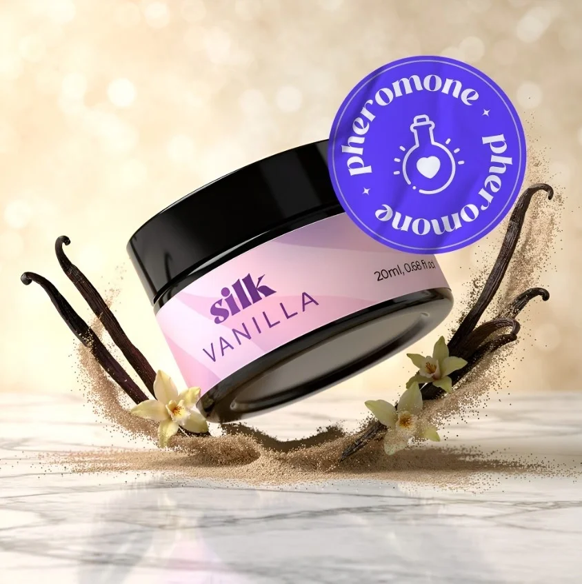 Crushious Lumanare de Masaj cu Feromoni Silk Parfum Vanilie 20 ml