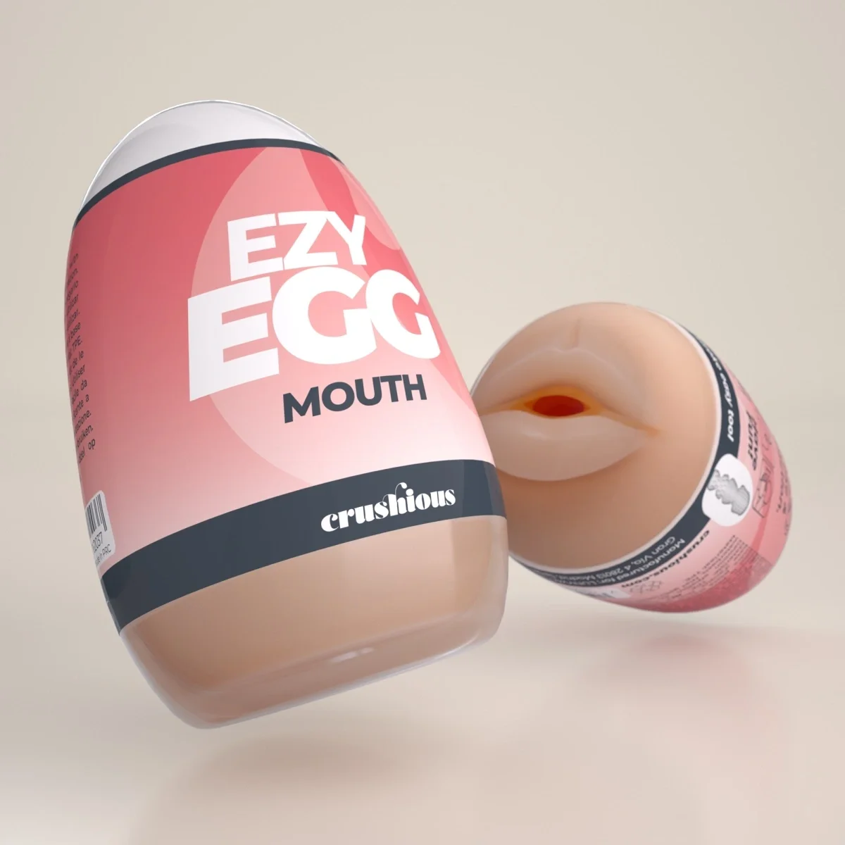 Crushious Masturbator Ezy Egg Mouth Tip Ou TPE+ABS