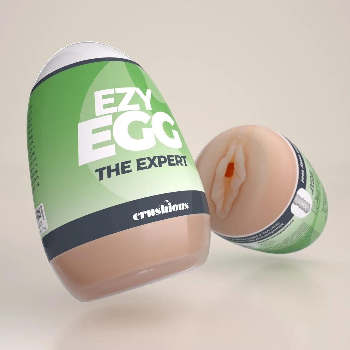 Crushious Masturbator Ezy Egg The Expert Tip Ou TPE+ABS