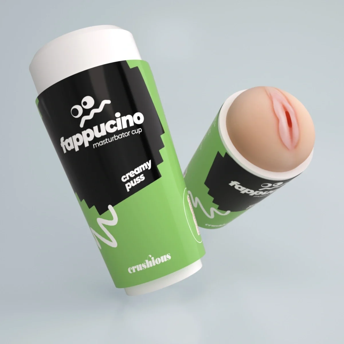 Crushious Masturbator Fappuccino Creamy Puss Portabil TPE+ABS