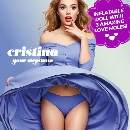 Crushious Papusa Gonflabila Cristina The Stepmom Blonda 3 Puncte de Penetrare 1.55 m