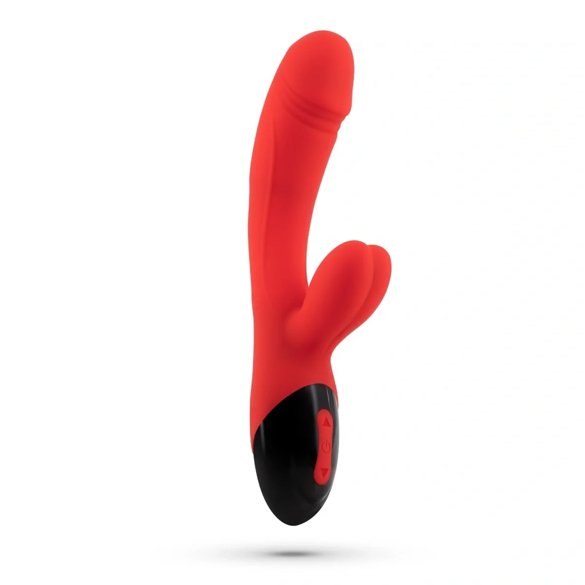 Crushious Vibrator Dare Dong 8 Moduri Vibratii 5 Trepte Intensitate Silicon USB Rosu 20 cm