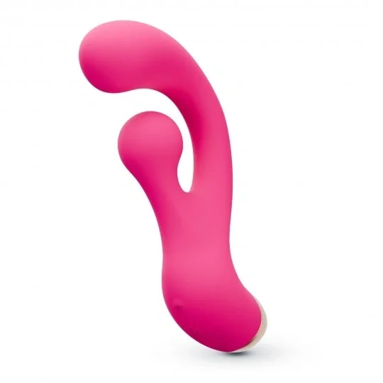 Crushious Vibrator Pleaser Rabbit cu Stimulare Rotativa 10 Moduri Vibratii 10 Moduri Rotatie Silicon+ABS USB 177 cm