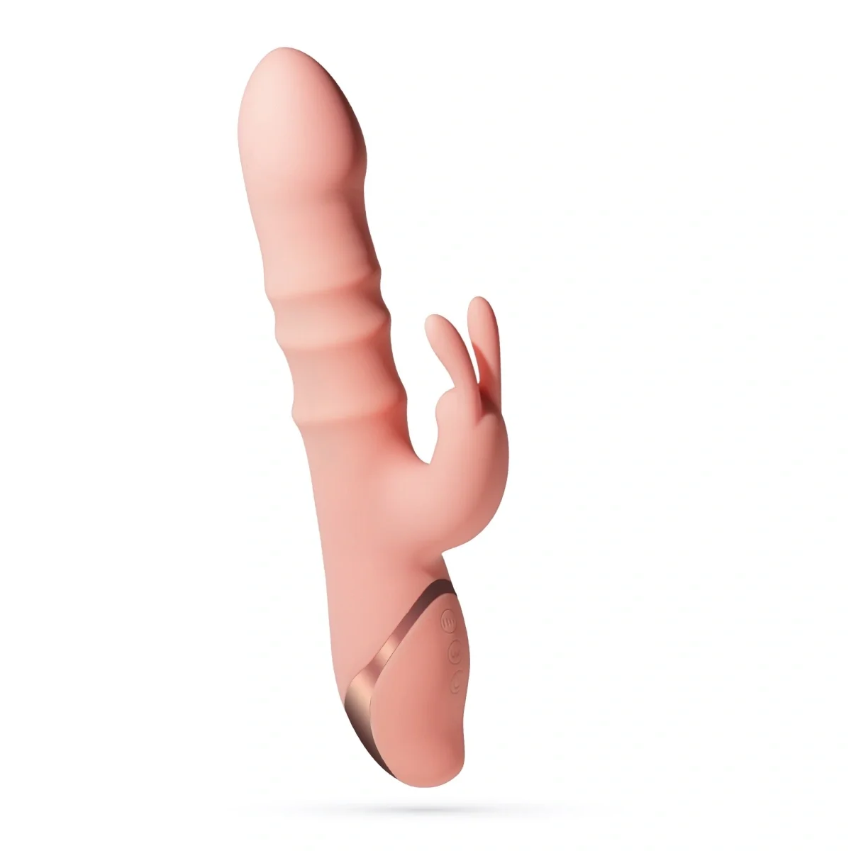 Crushious Vibrator Rabbit Ringlord 10 Moduri Vibratii 3 Miscari ale Inelelor Stimulatoare Silicon USB Roz 24 cm
