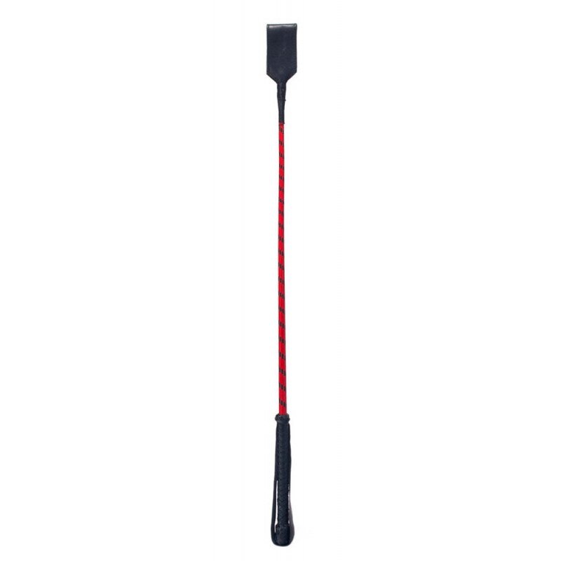 Devil Sticks Cravasa Slapper Crop din Piele Naturala Rosu/Negru 72 cm