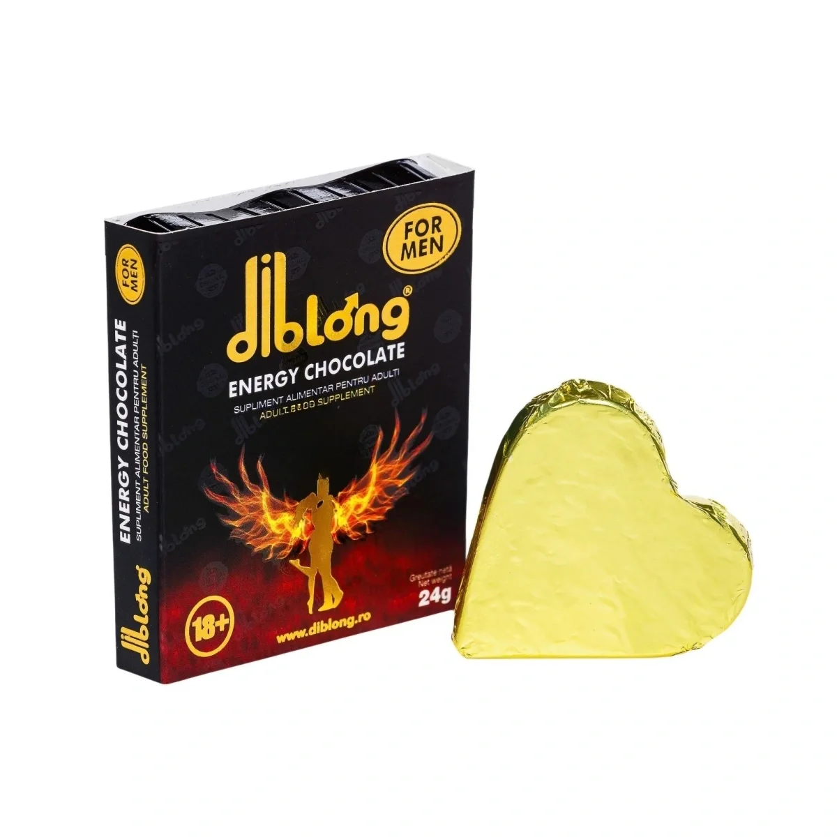 Diblong Supliment alimentar Energy Chocolate pentru barbati pe baza de ciocolata cu plante care sustin sanatatea sexuala si functia erectila 24g