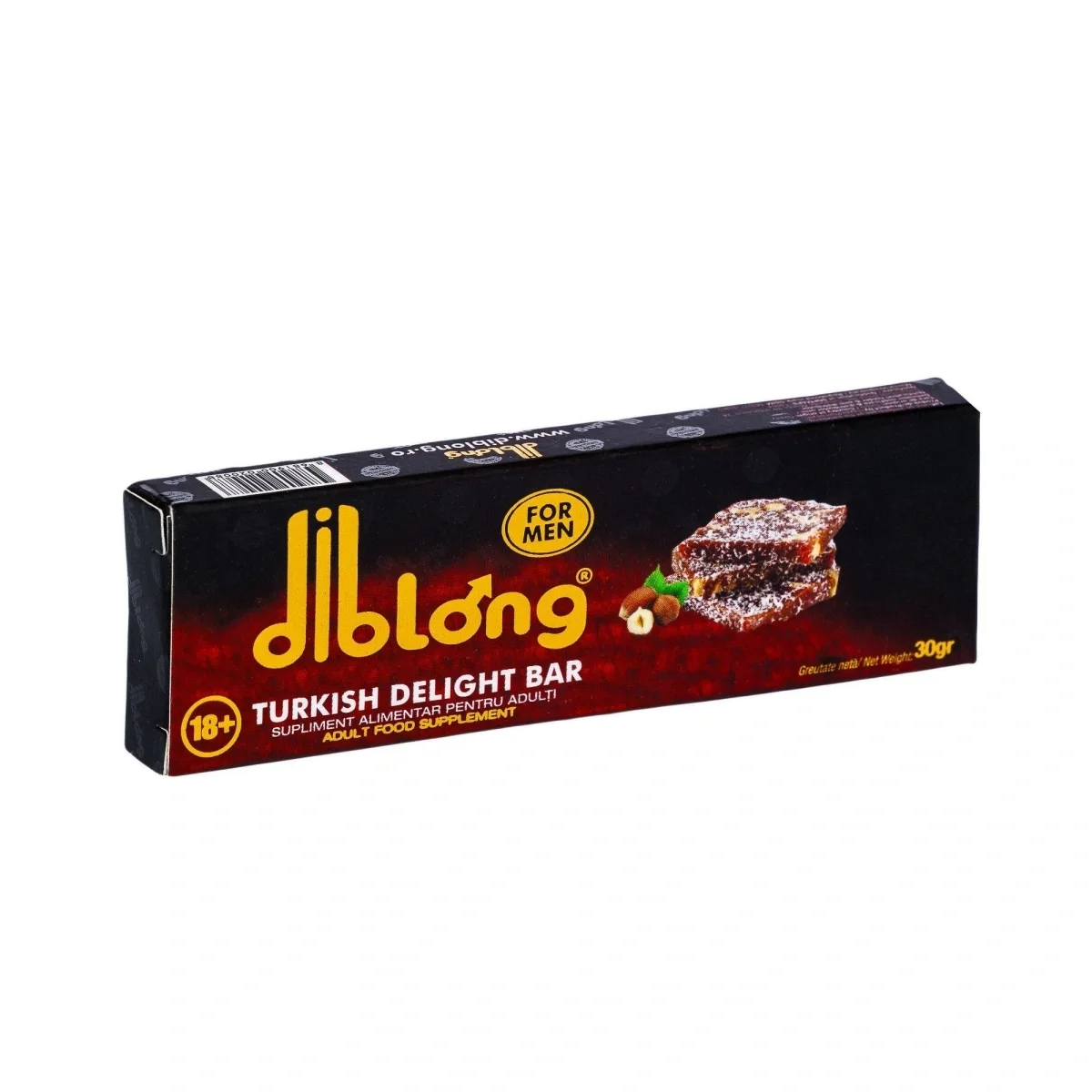Diblong Supliment alimentar Turkish Delight Bar pentru barbati pe baza de rahat turcesc cu plante care sustin sanatatea sexuala si functia de reproducere 30g