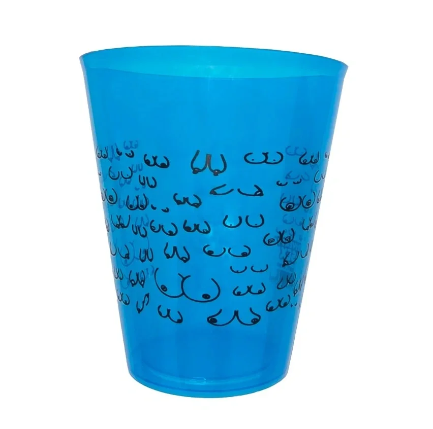 DIVERTY SEX Pahar 500 ml cu Sani Plastic ABS Rigid Albastru