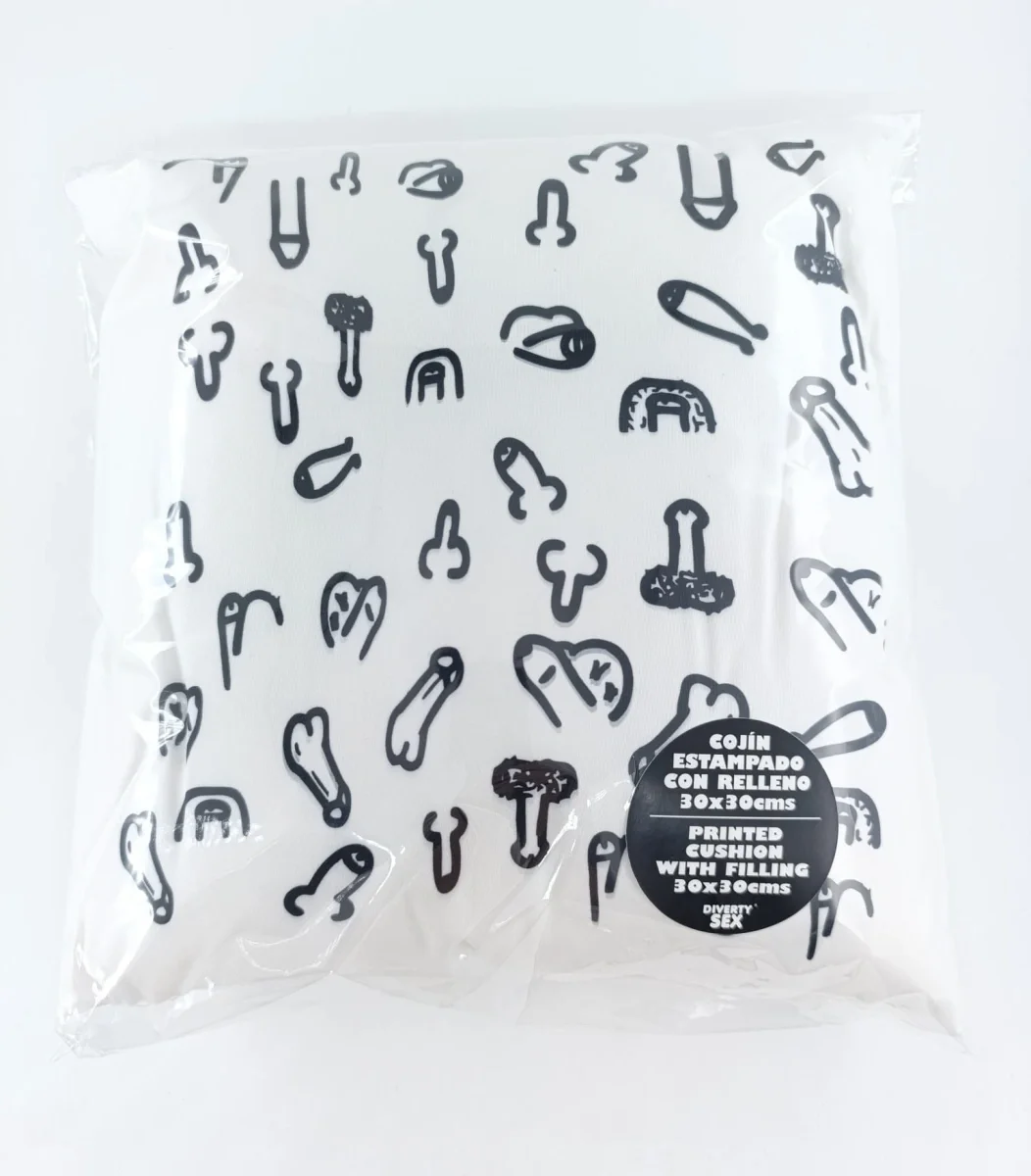 DIVERTY SEX Perna cu Modele Penis 30x30 cm Alb