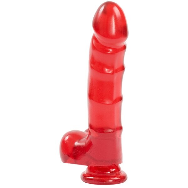 Doc Johnson Dildo Realist cu Ventuza PVC Rosu 19 cm