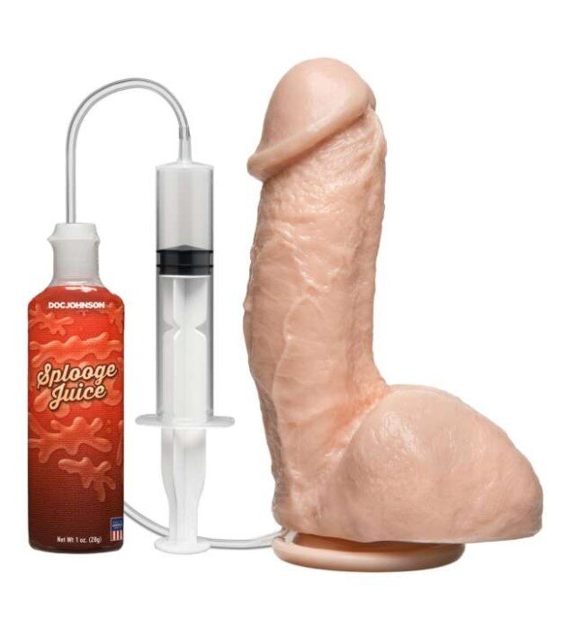 Doc Johnson Dildo Realist Ejaculator Firmskyn PVC Natural 19 cm