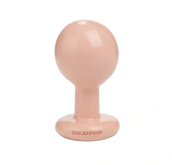 Doc Johnson Dop Anal Round Butt Plug Medium PVC Natural
