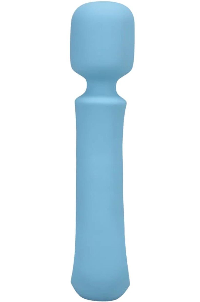 Doc Johnson Vibrator Masaj Euphoria 10 Moduri Vibratii Silicon USB Albastru Deschis 17.1 cm