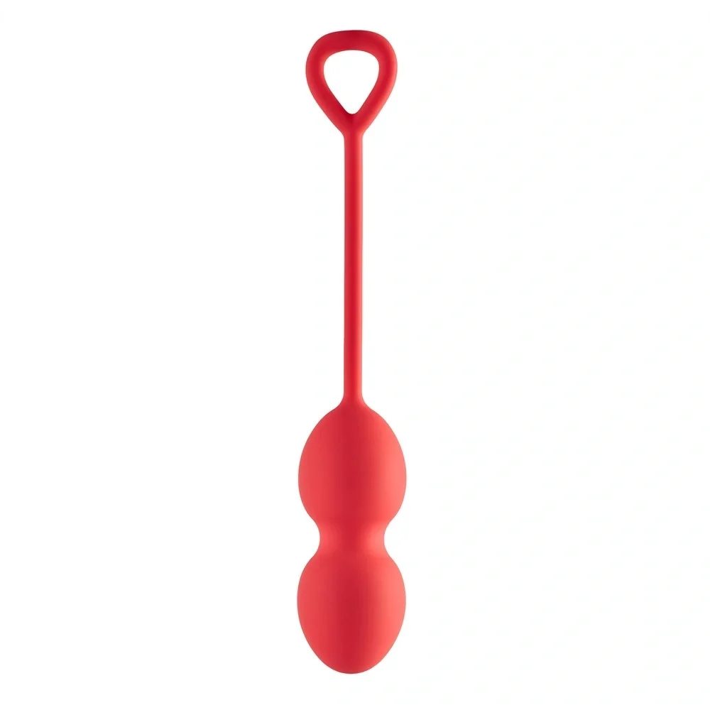 DREAM toys Bile Vaginale pentru Exercitii Kegel Playful Drops Silicon Rosu 17.5 cm