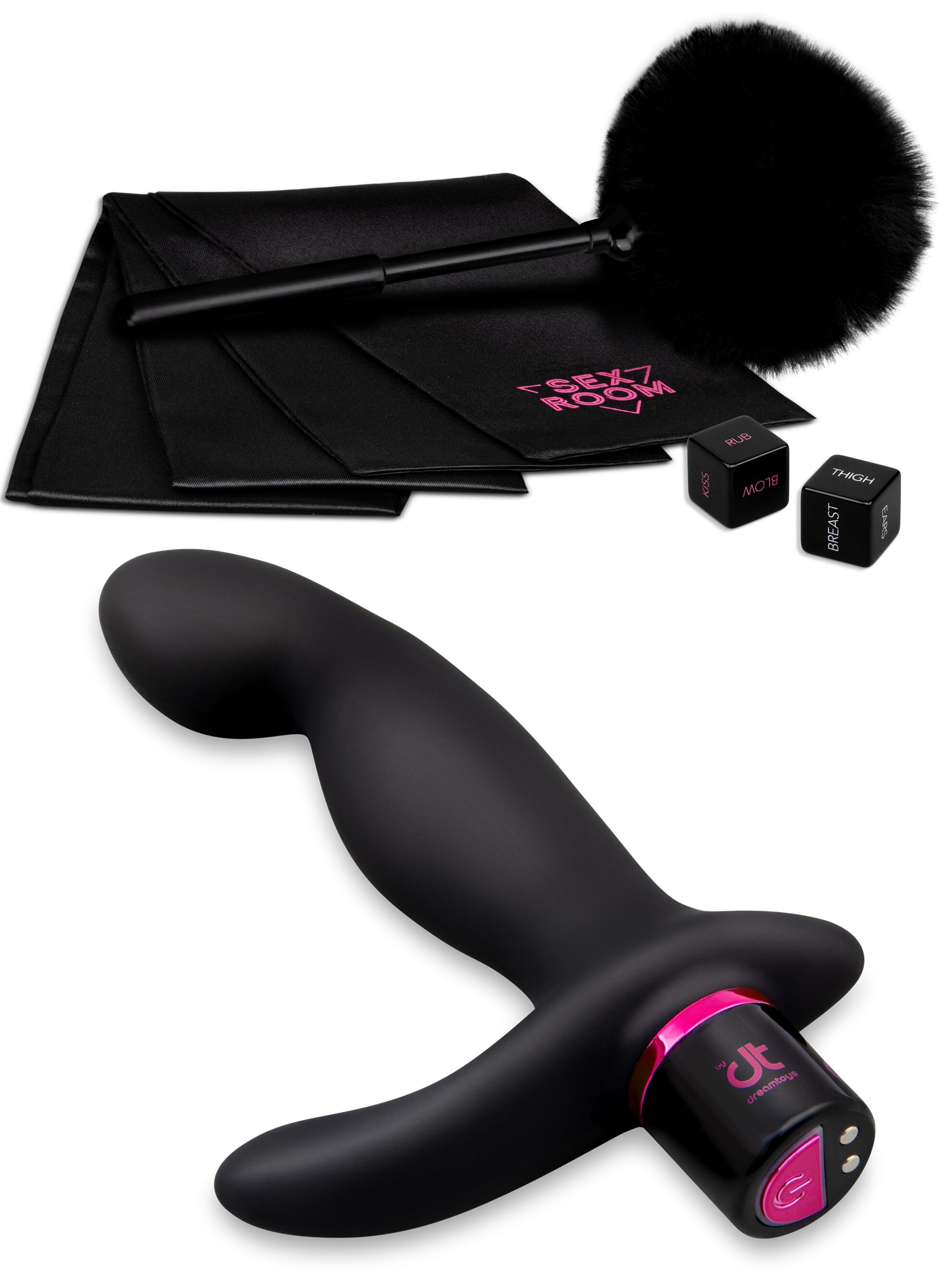 DREAM toys Sex Room Prostate Play Kit 6 Piese Negru/Roz