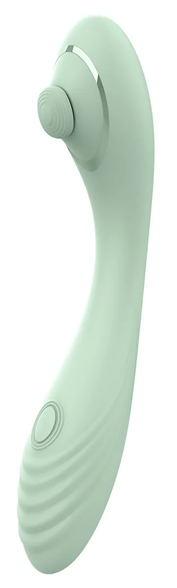 DREAM toys Stimulator Bendable Dual Tapping Vibe Silicon USB Verde 23 cm