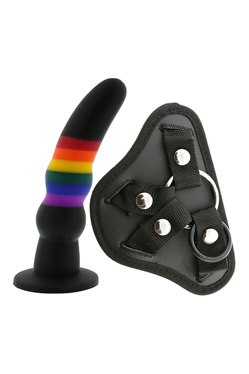 DREAM toys Strap-on Dildo Silicon Lichid Colourful Love